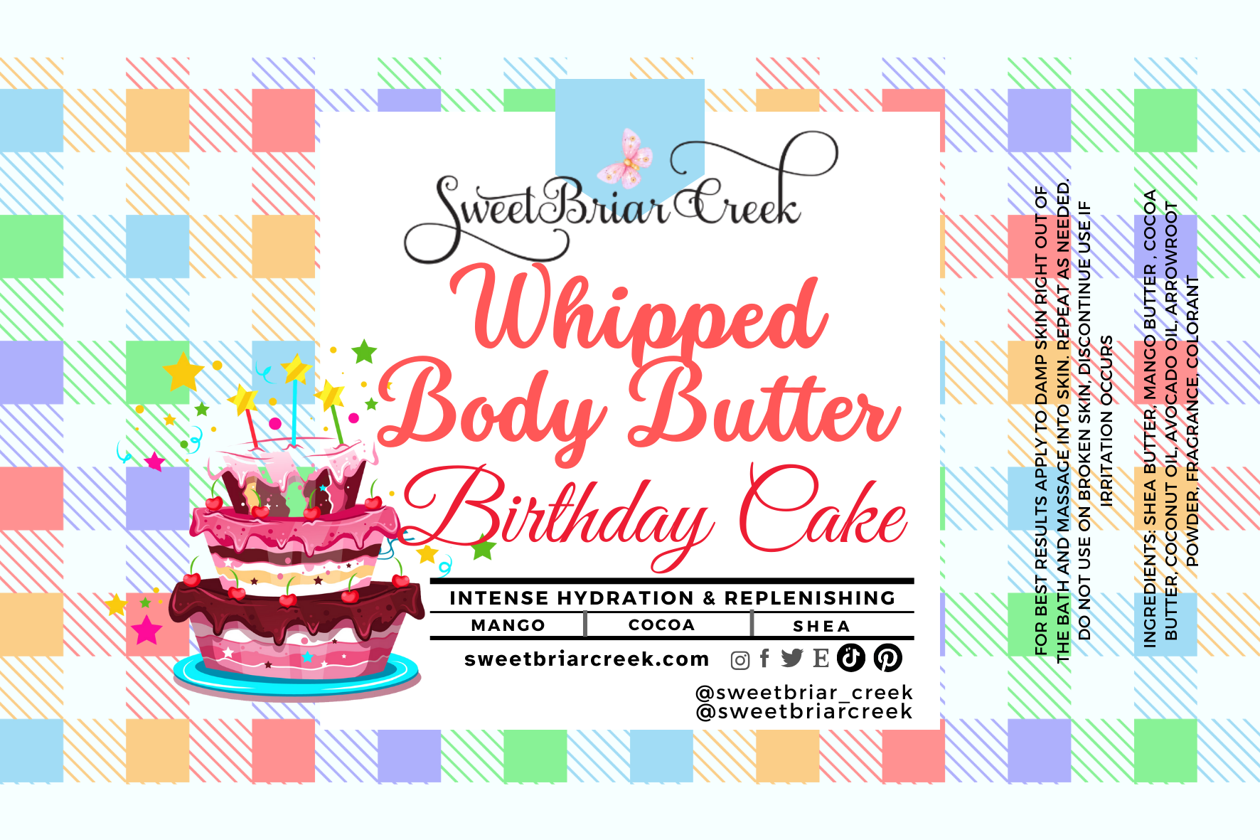 Birthday Cake Whipped Body Butter
