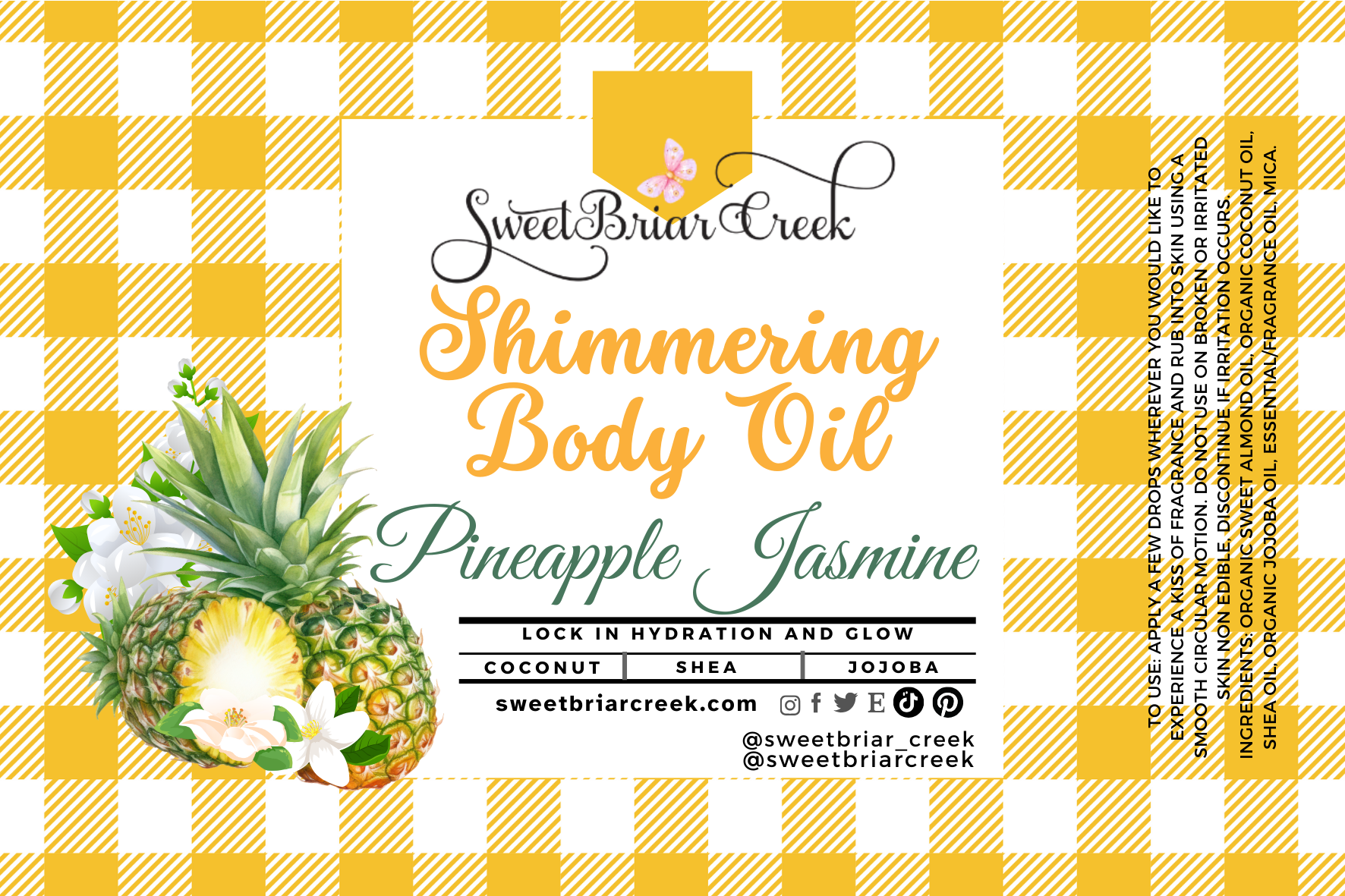 Pineapple Jasmine Shimmering Body Oil
