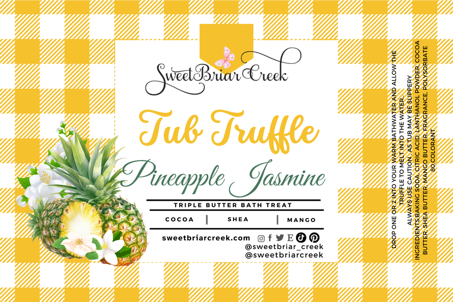 Pineapple Jasmine Bath Butter Tub Truffles