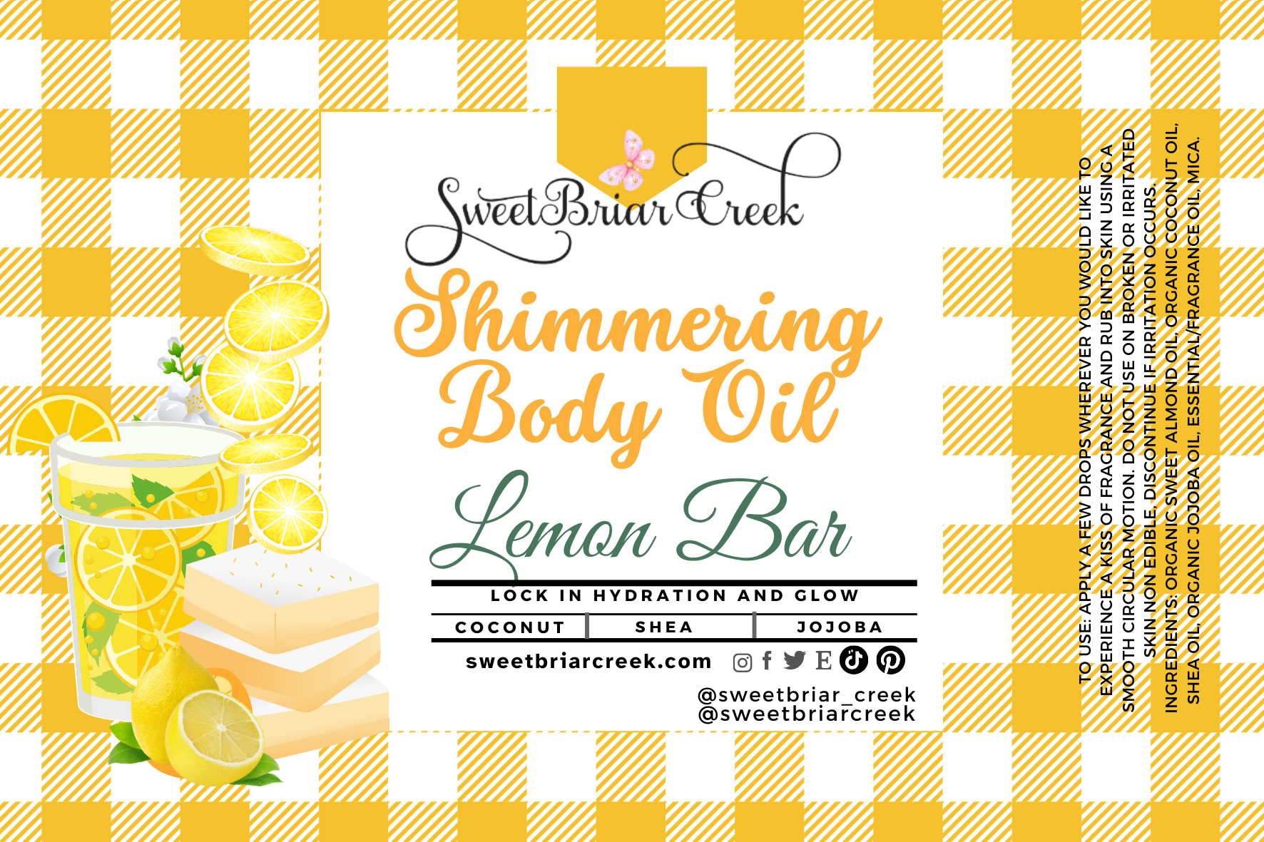 Lemon Bar Shimmering Body Oil