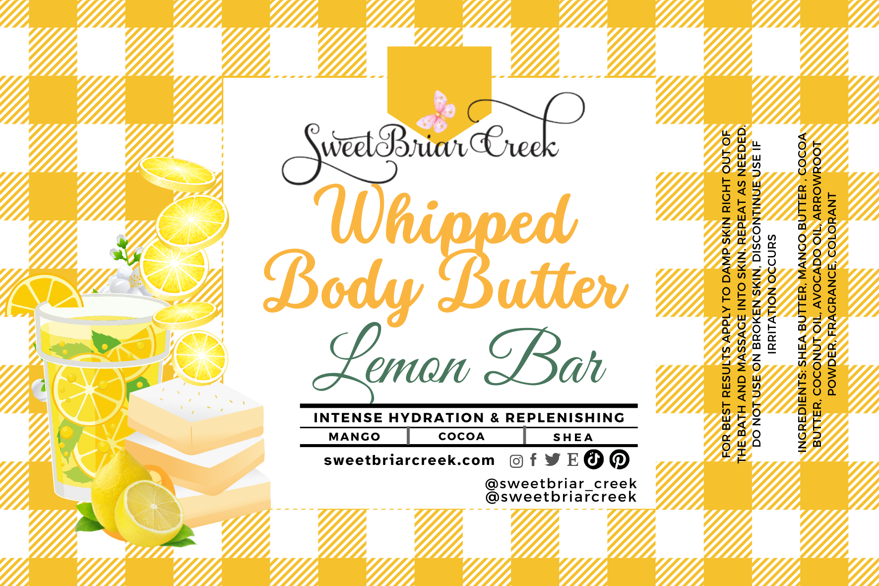 Lemon Bar Whipped Body Butter