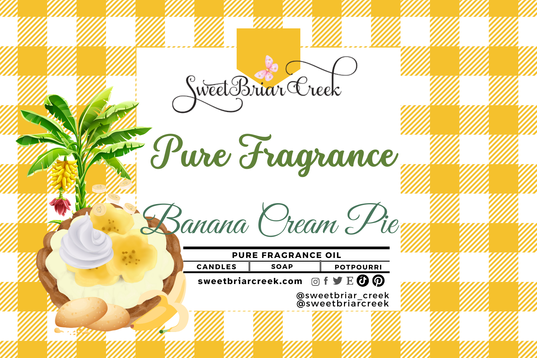 Banana Cream Pie Pure Fragrance Oil