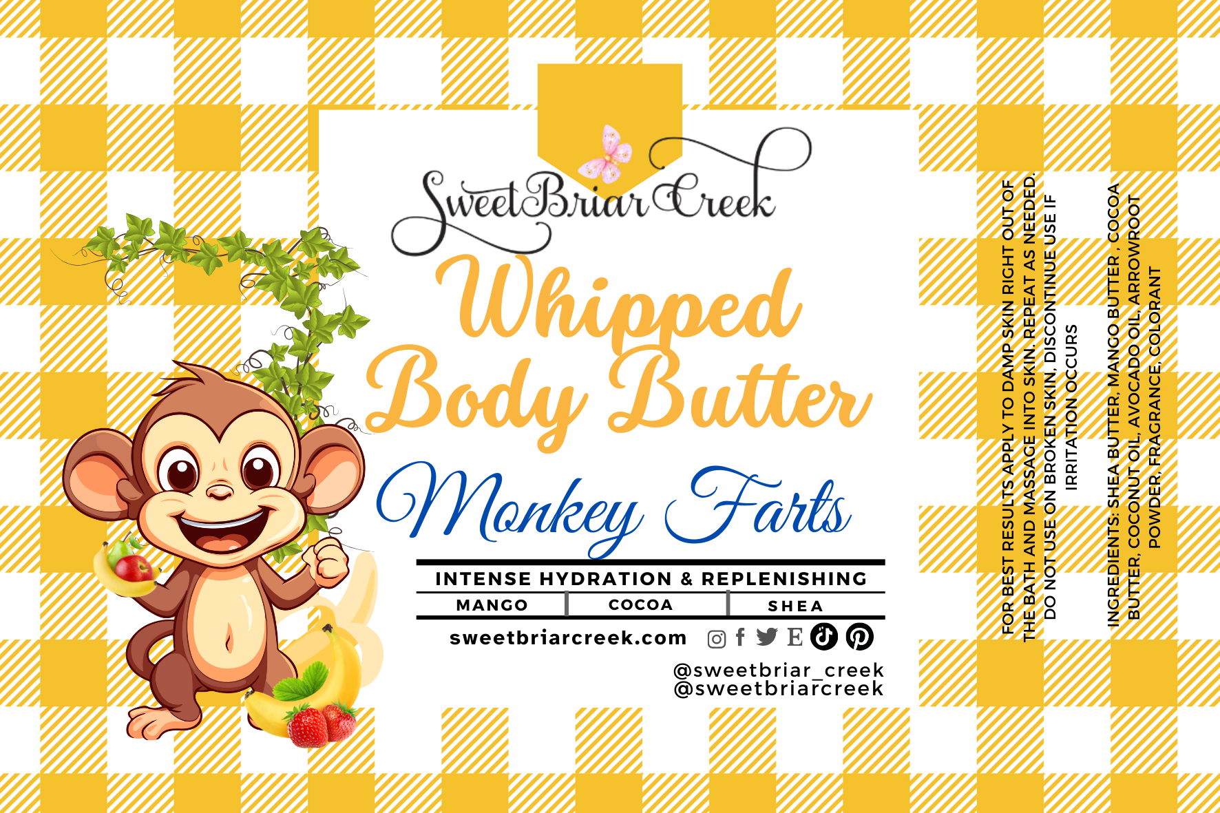 Monkey Farts Whipped Body Butter