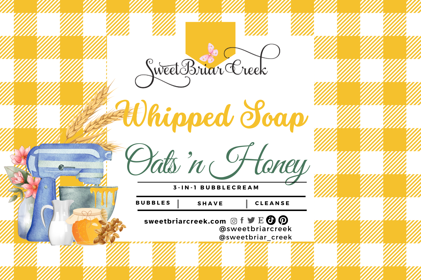 Oats 'n Honey Whipped Soap & Shaving Cream