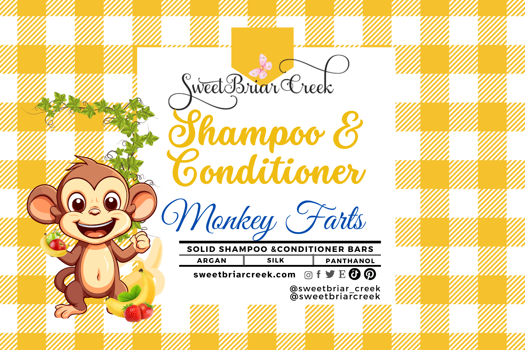 Monkey Farts Shampoo & Conditioner Bars