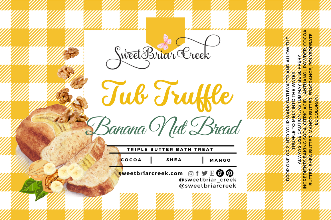 Banana Nut Bread Bath Butter Tub Truffles