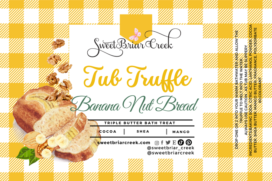 Banana Nut Bread Bath Butter Tub Truffles