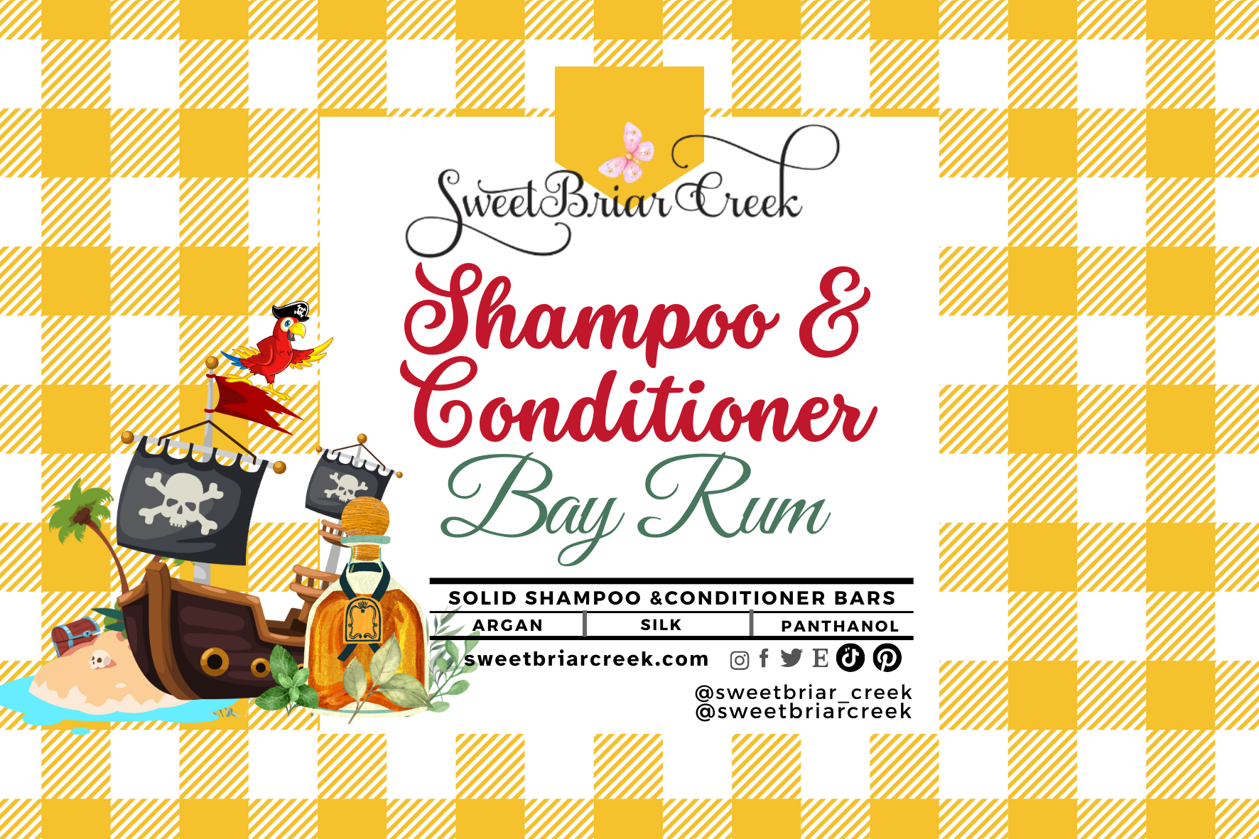 Bay Rum Shampoo & Conditioner Bars