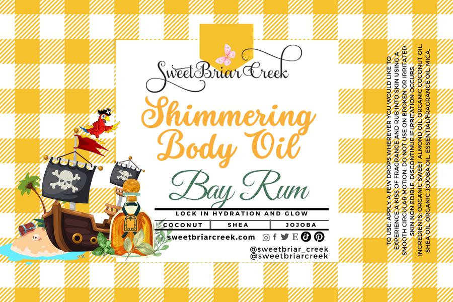 Bay Rum Shimmering Body Oil