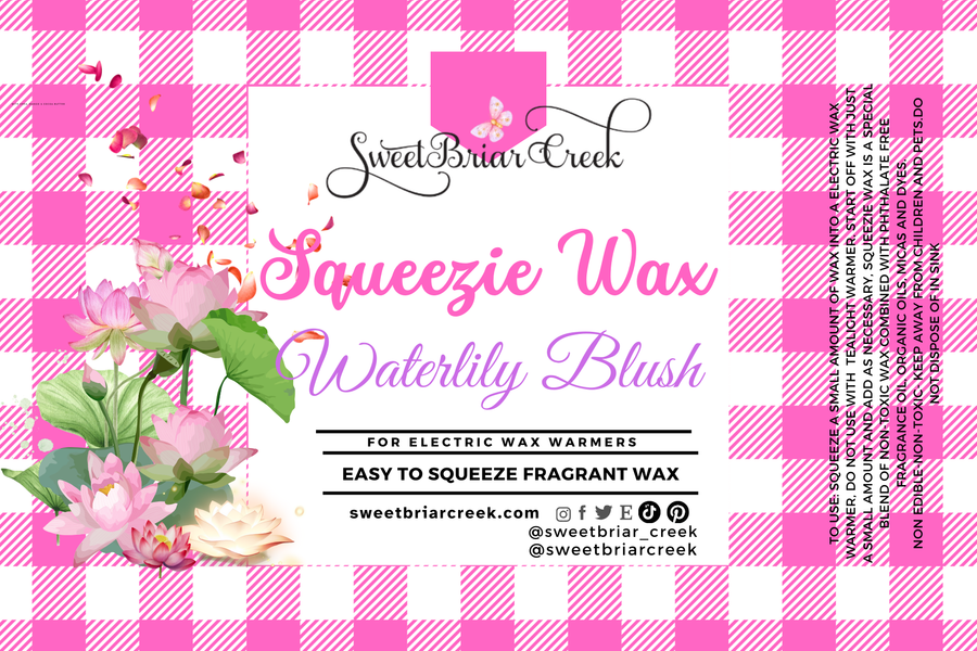 Waterlily Blush  Squeezie Wax + Scoopable melts for Waxwarmer