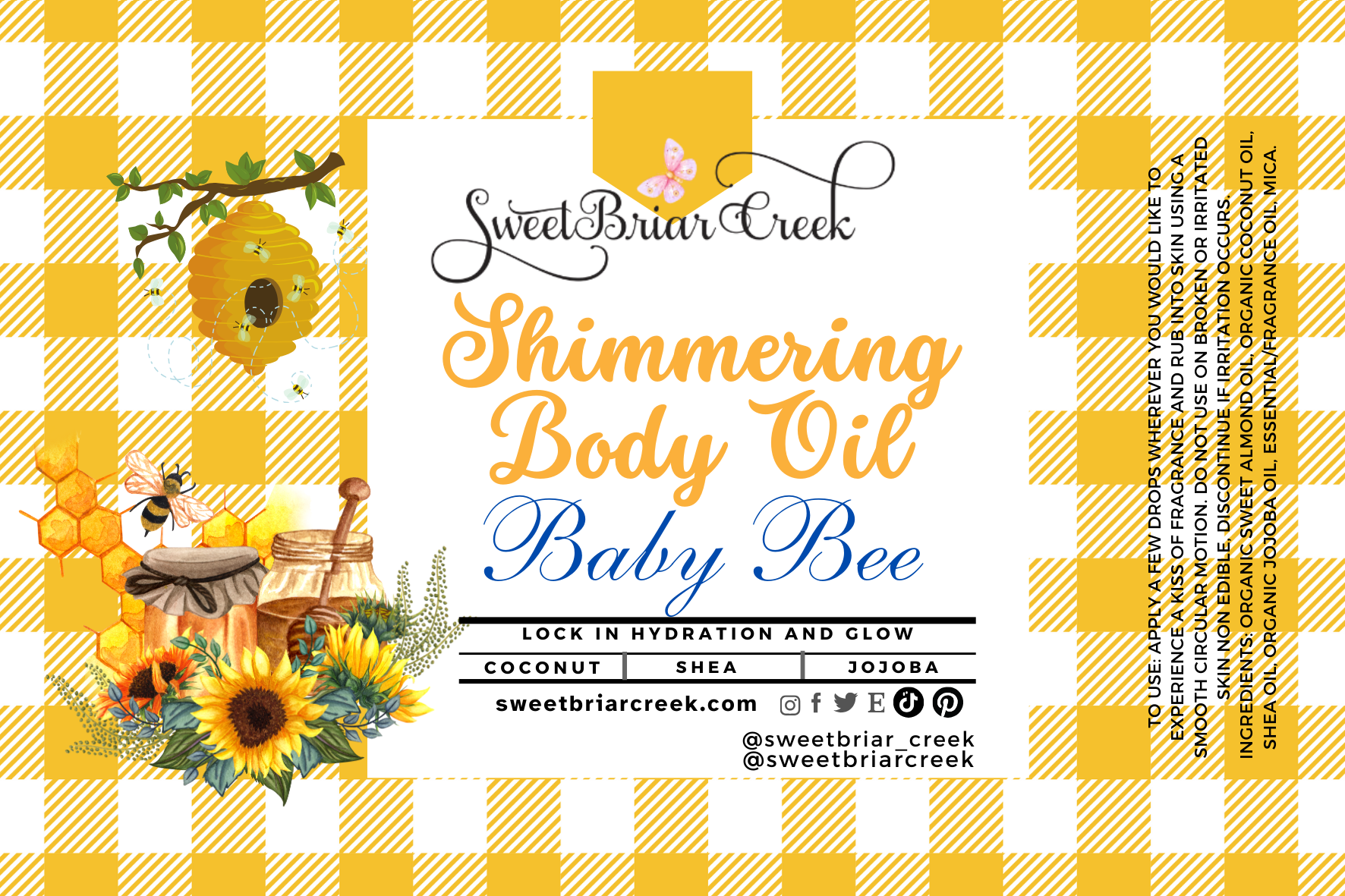 Baby Bee Shimmering Body Oil