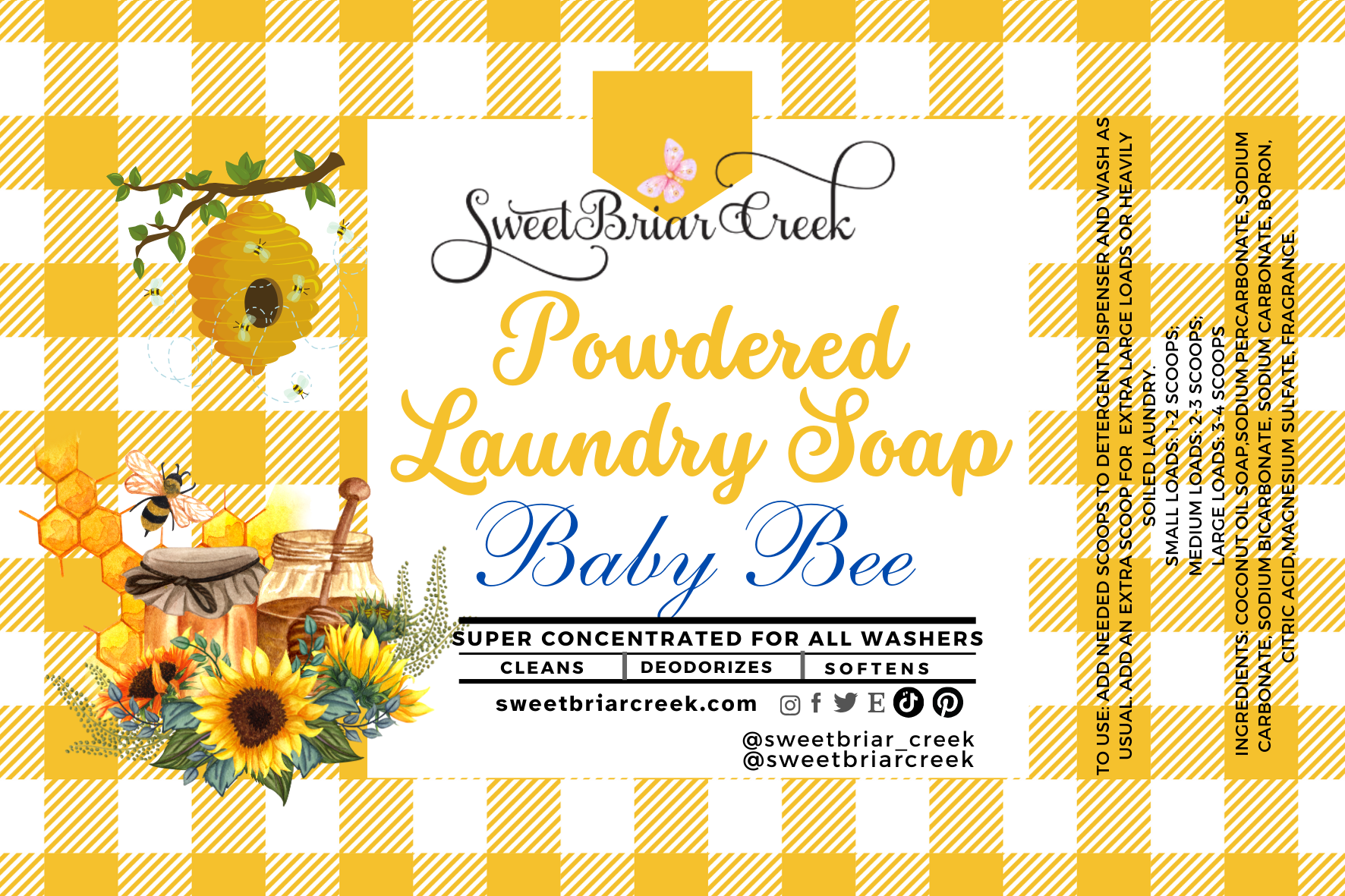 Baby Bee Powdered Laundry Soap