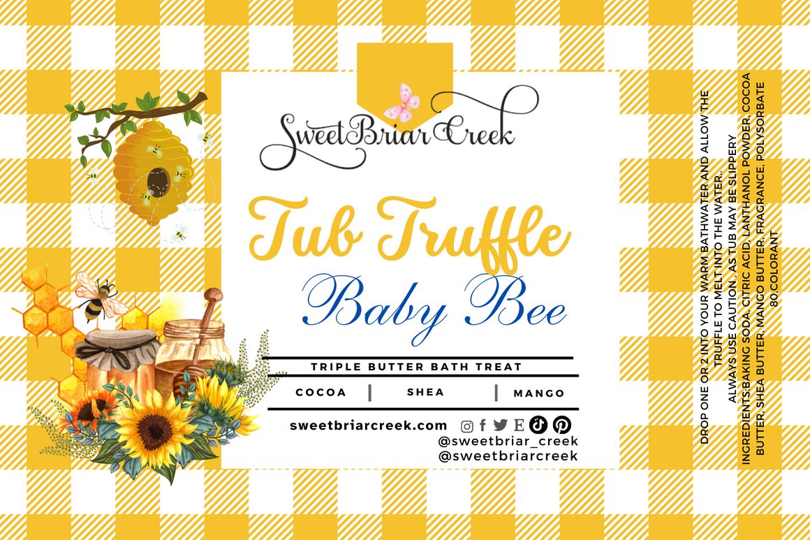 Baby Bee Bath Butter Tub Truffles