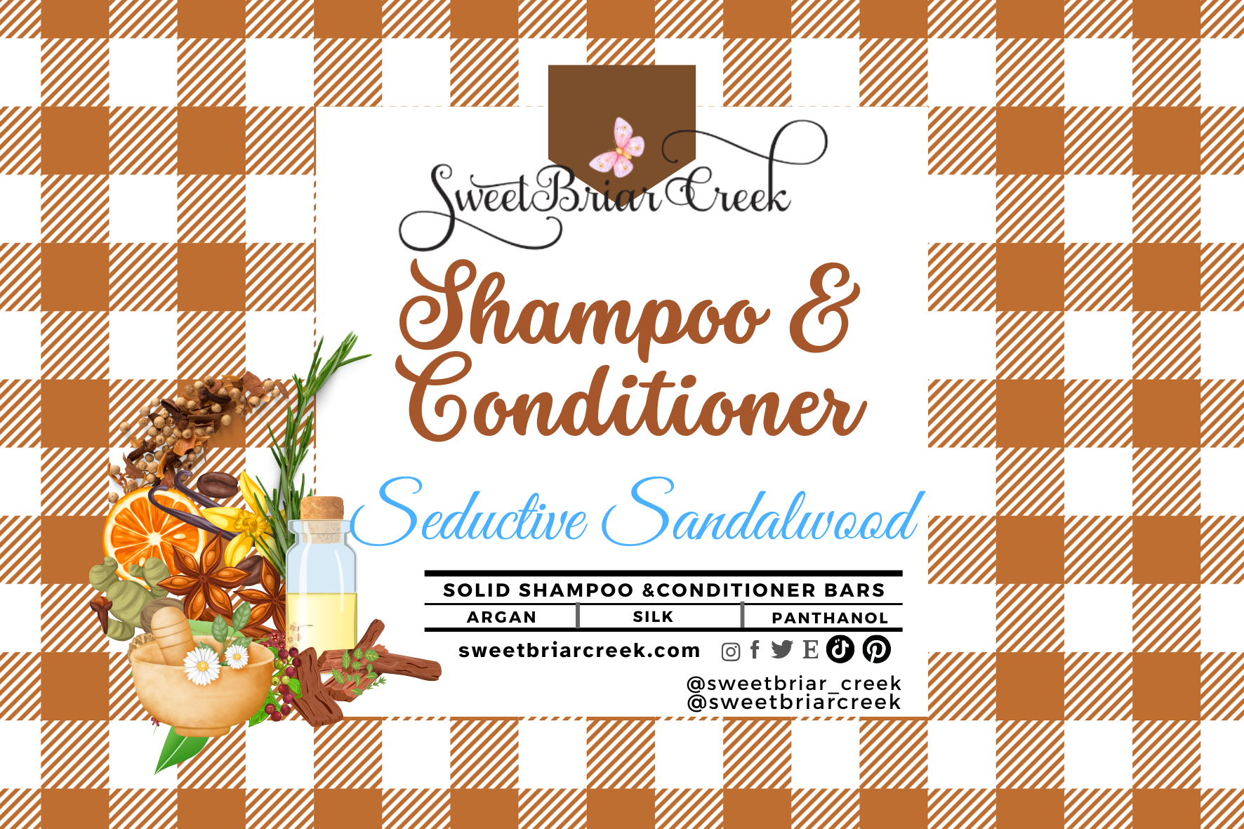 Seductive Sandalwood Shampoo & Conditioner Bars