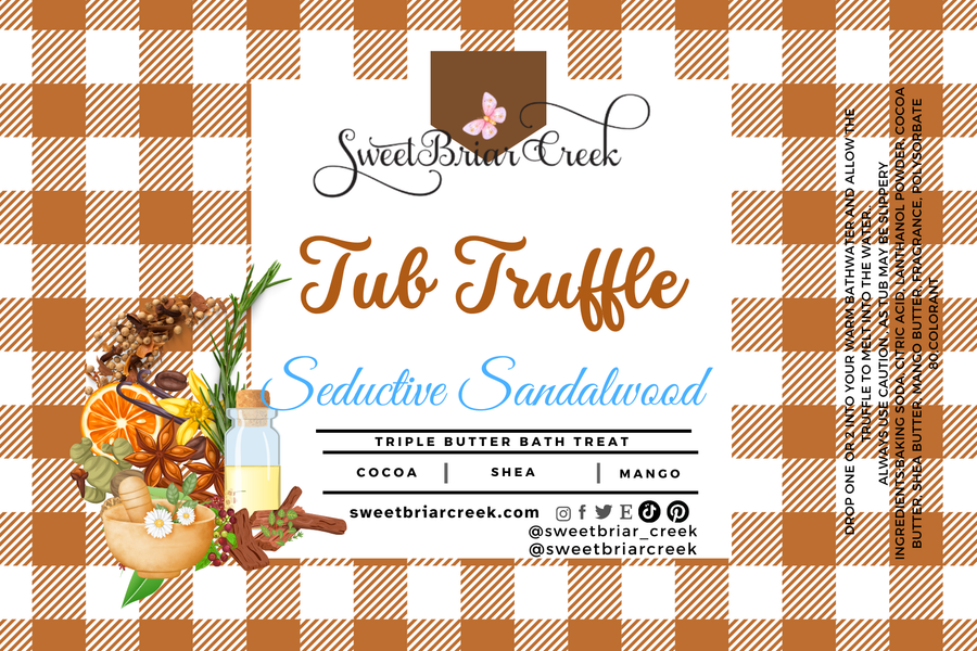 Seductive Sandalwood Bath Butter Tub Truffles
