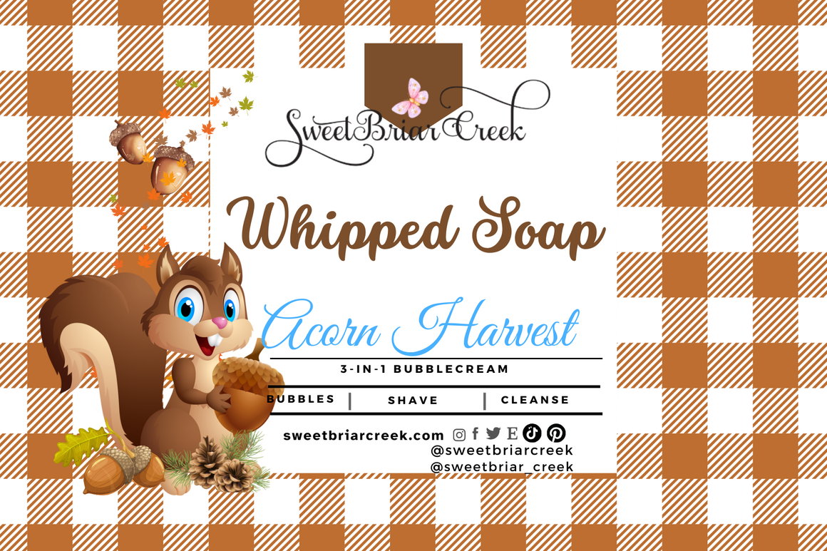 Acorn Harvest Whipped Soap & Shaving Cream