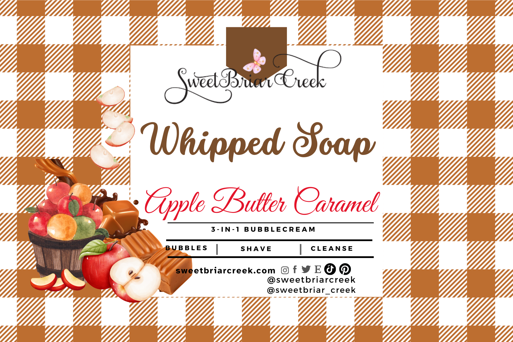 Apple Butter Caramel Whipped Soap & Shaving Cream