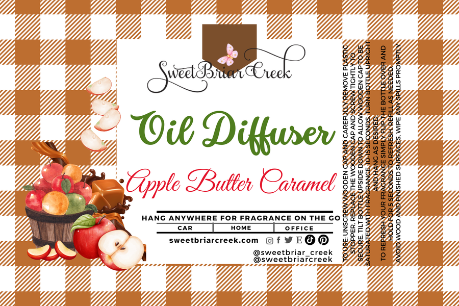 Apple Butter Caramel Hanging Car Diffuser & Refills