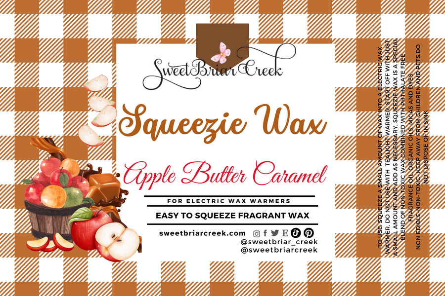Apple Butter Caramel Squeezie Wax + Scoopable melts for Waxwarmer