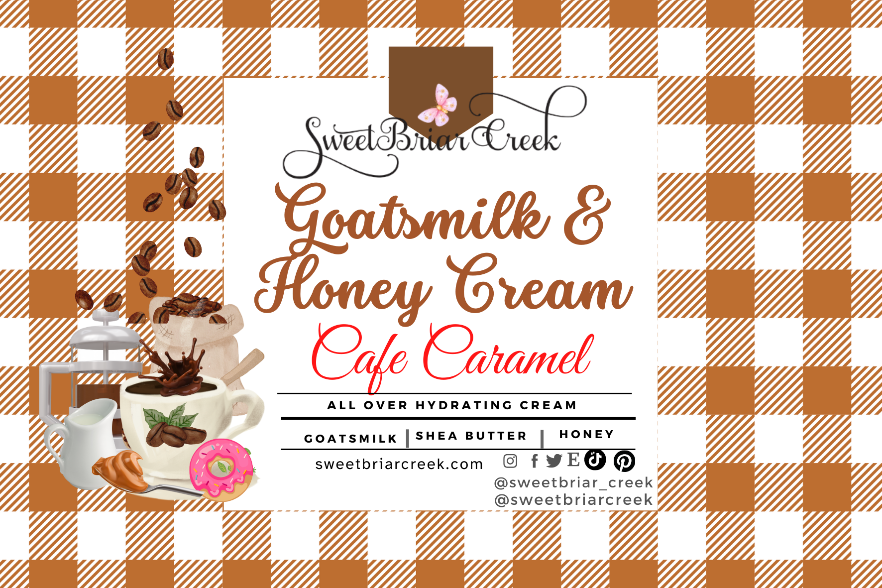 Cafe Caramel Goat Milk & Honey Body Creme