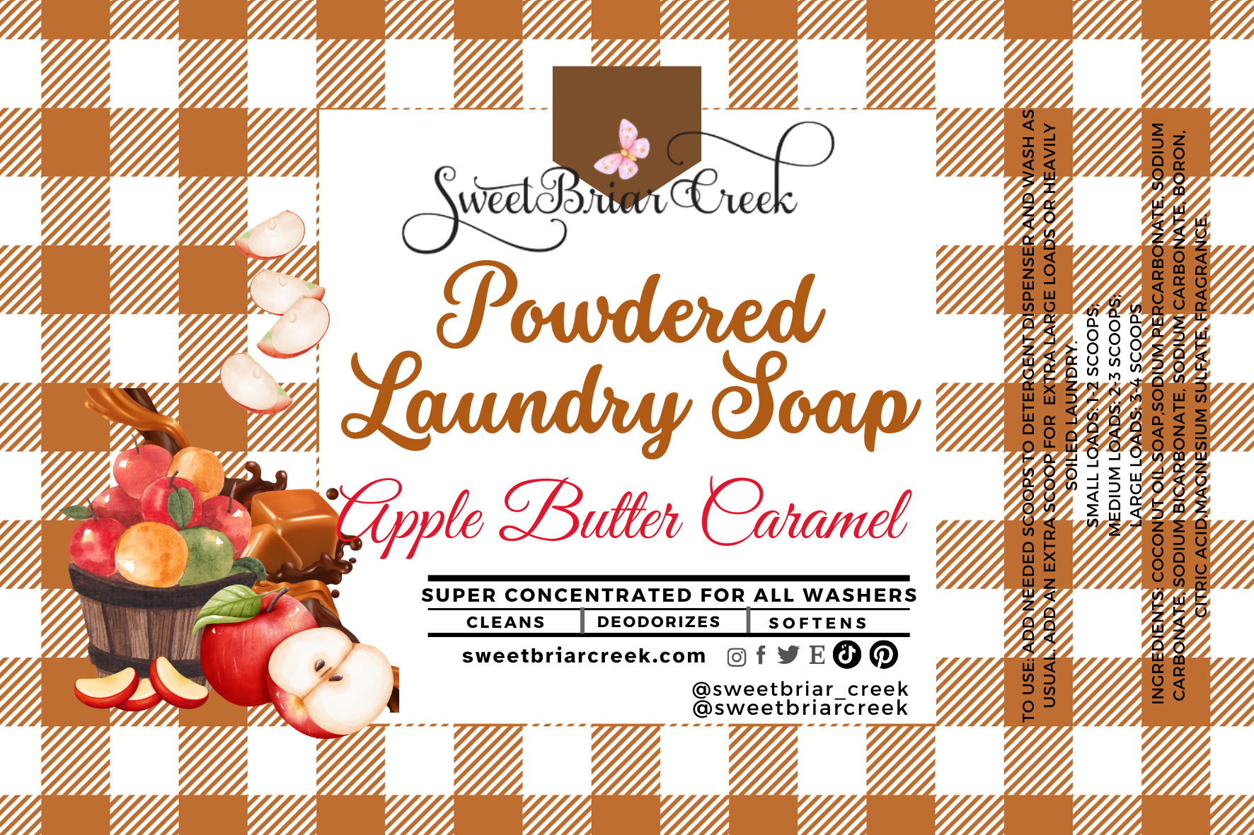 Apple Butter Caramel Powdered Laundry Soap