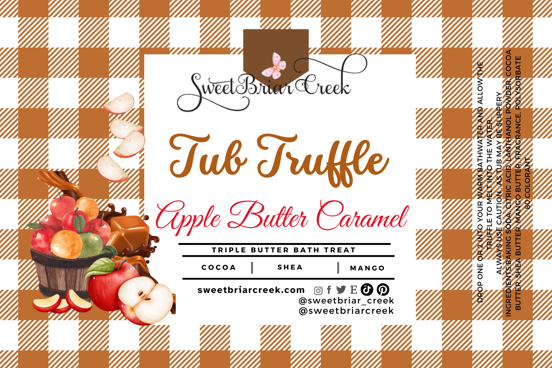 Apple Butter Caramel Bath Butter Tub Truffles