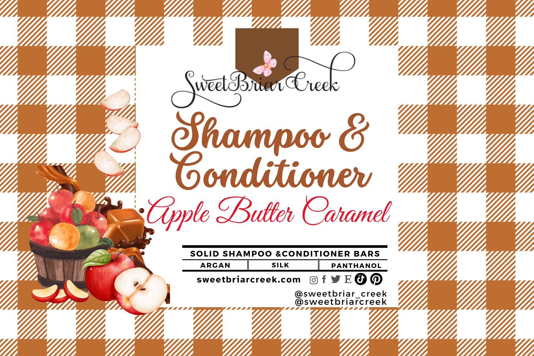 Apple Butter Caramel Shampoo & Conditioner Bars