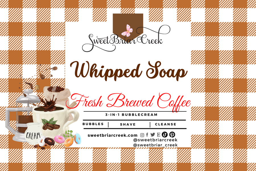 Fresh Brewed Coffee Whipped Soap & Shaving Cream