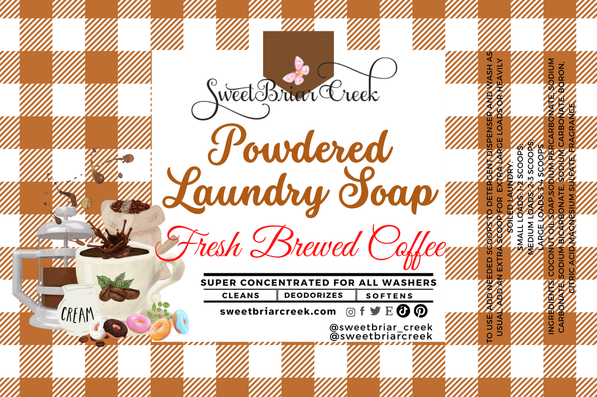 Fresh Brewed Coffee Powdered Laundry Soap