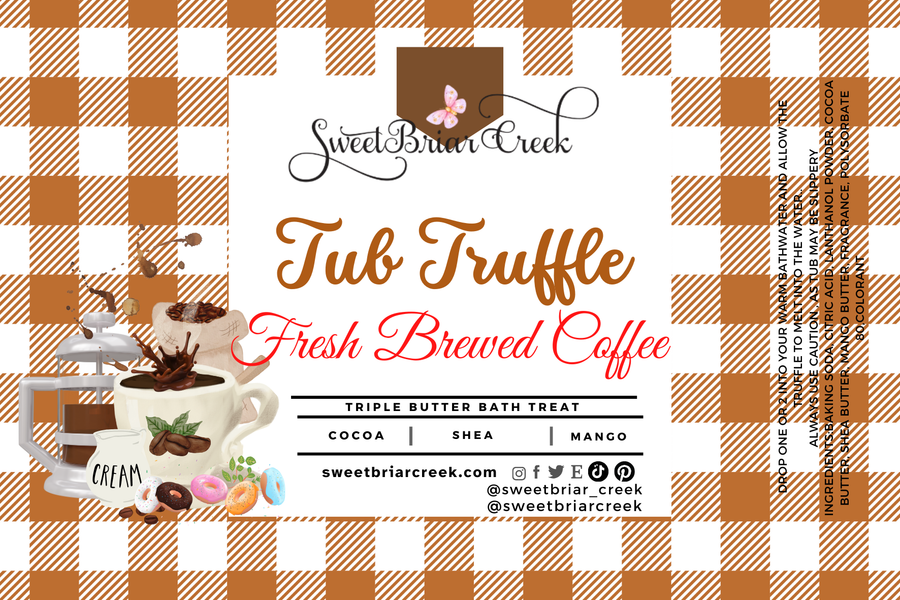 Fresh Brewed Coffee Bath Butter Tub Truffles