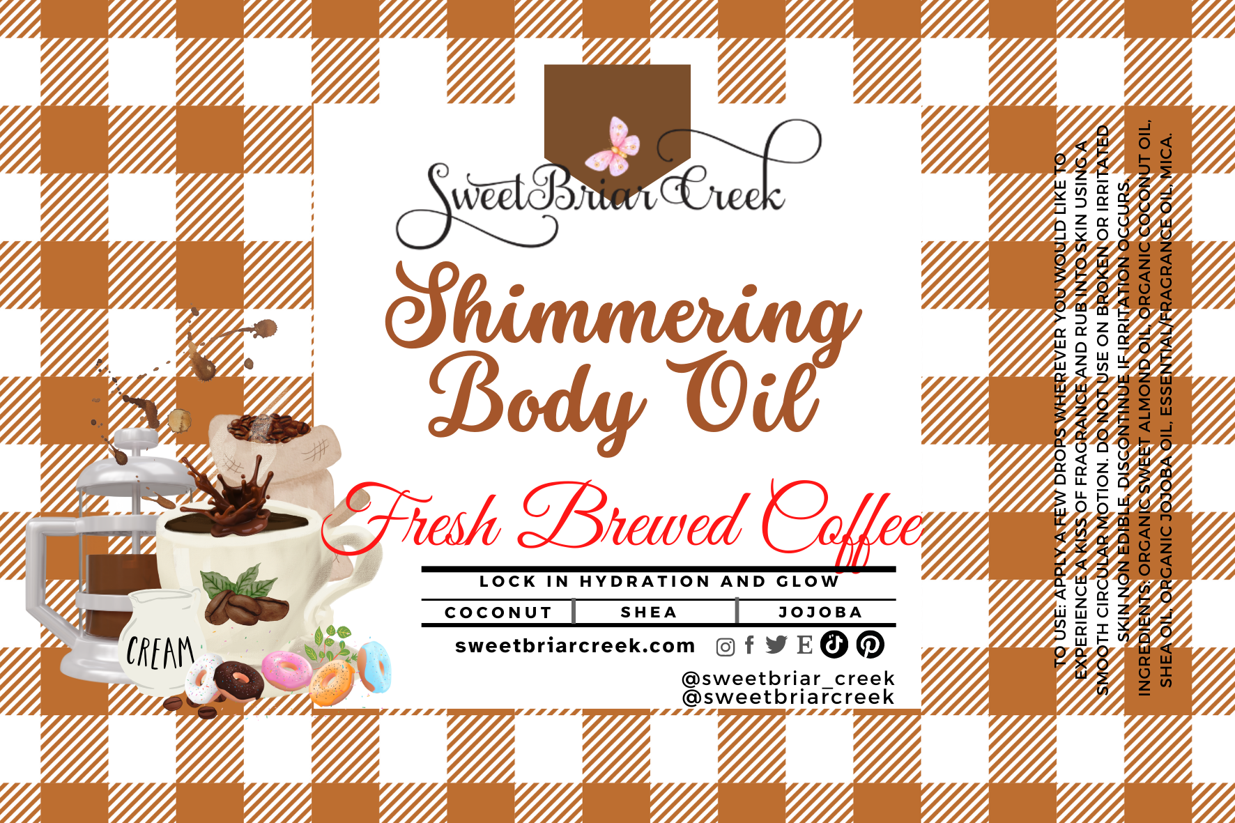 Fresh Brewed Coffee Shimmering Body Oil