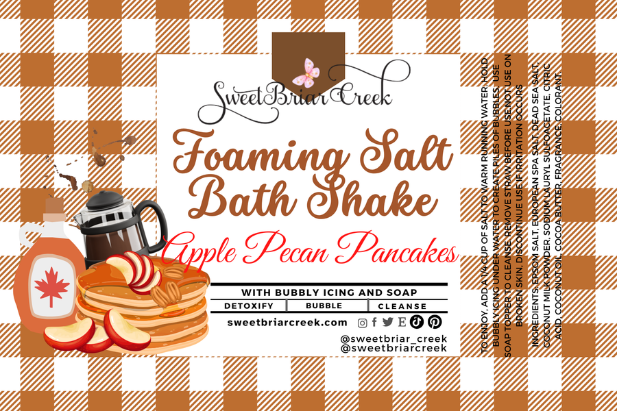 Apple Pecan Pancakes Foaming Salt Bath Shake