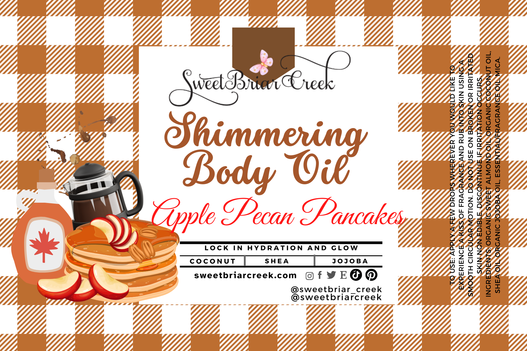 Apple Pecan Pancakes Shimmering Body Oil