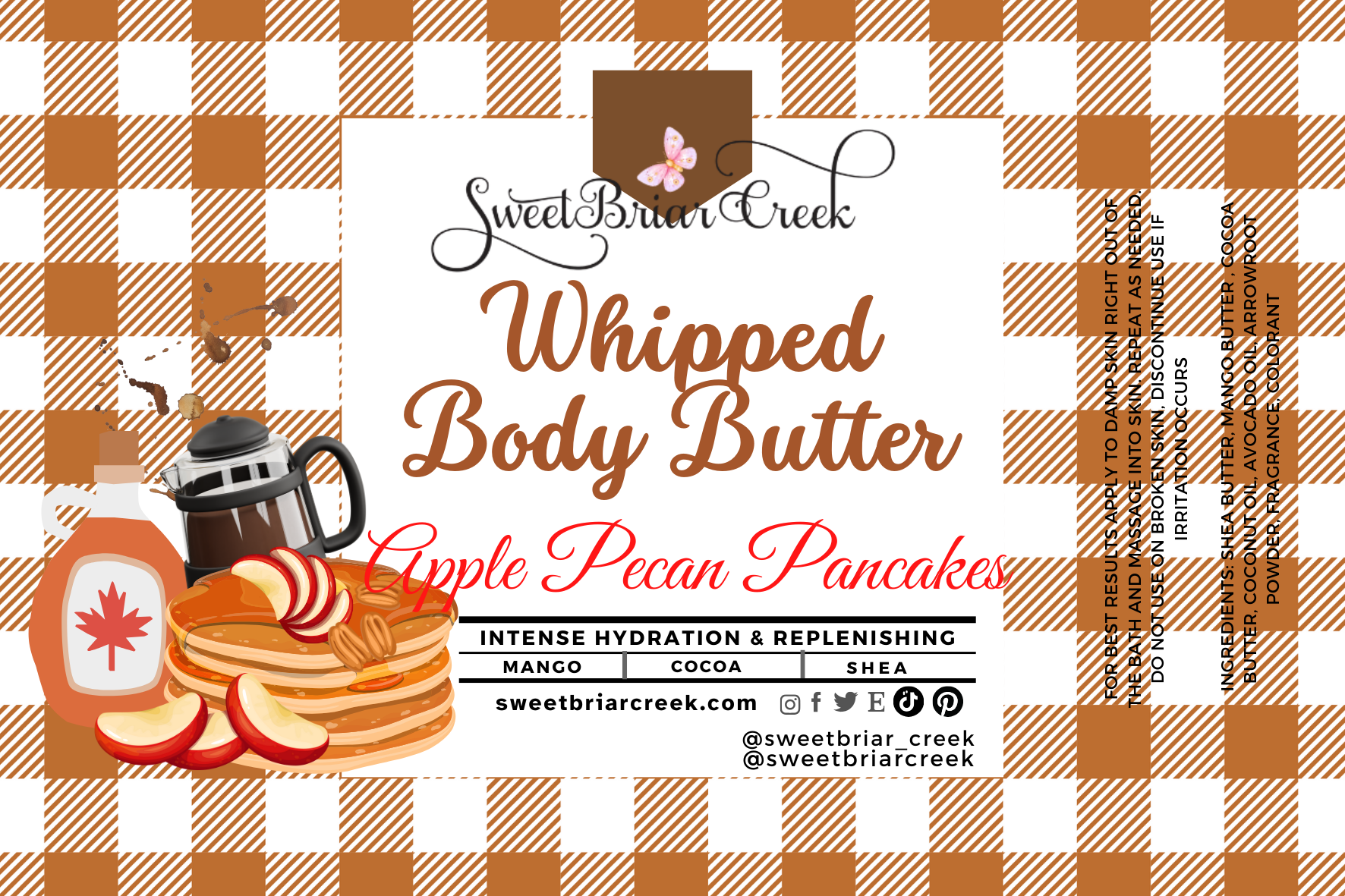 Apple Pecan Pancakes Whipped Body Butter