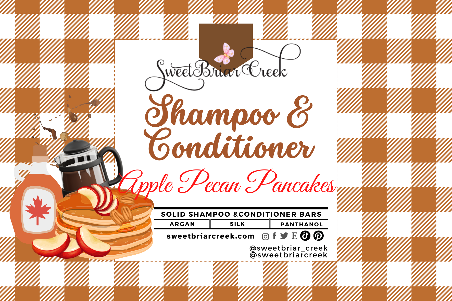 Apple Pecan Pancakes Shampoo & Conditioner Bars