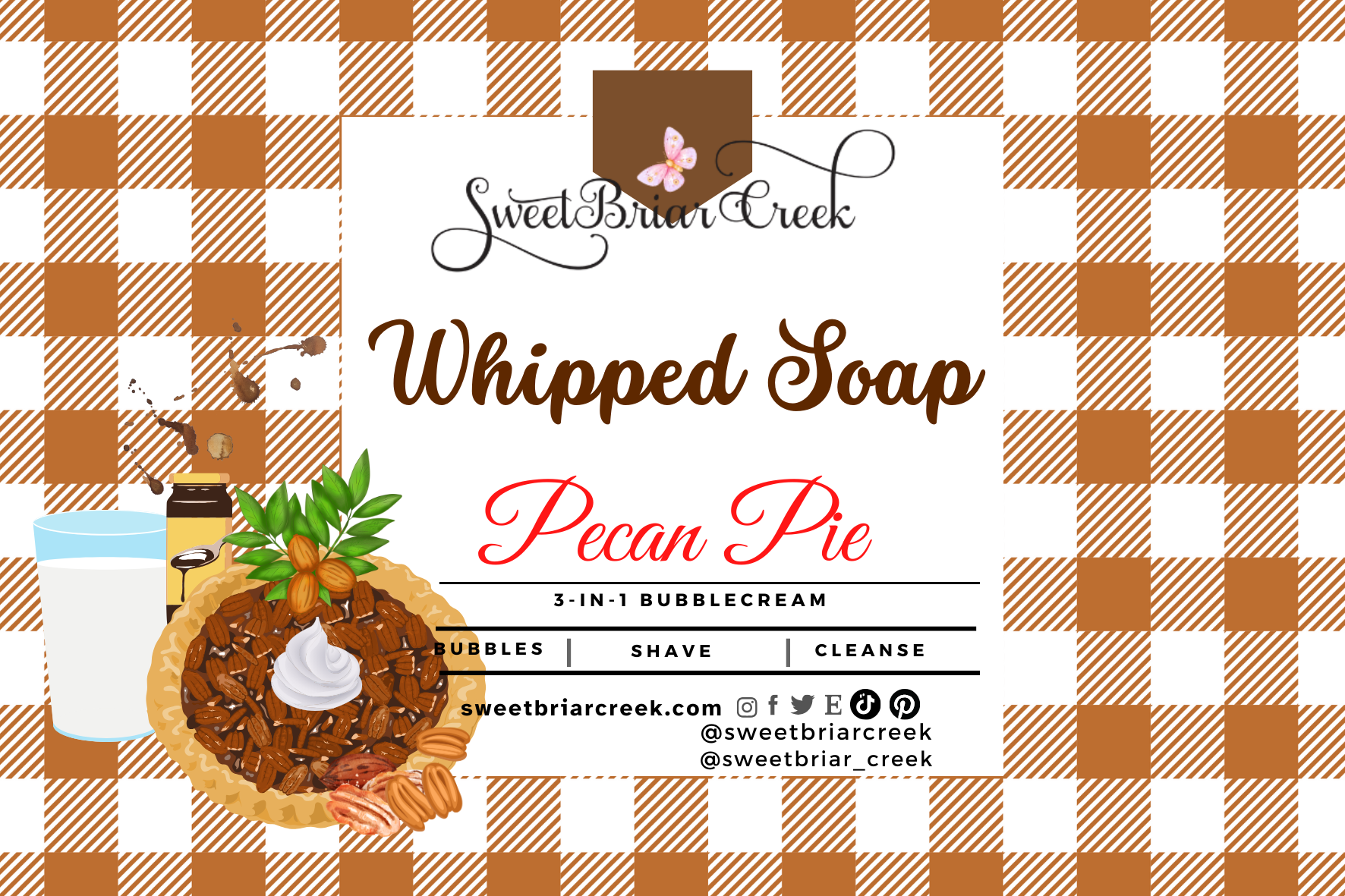 Pecan Pie Whipped Soap & Shaving Cream