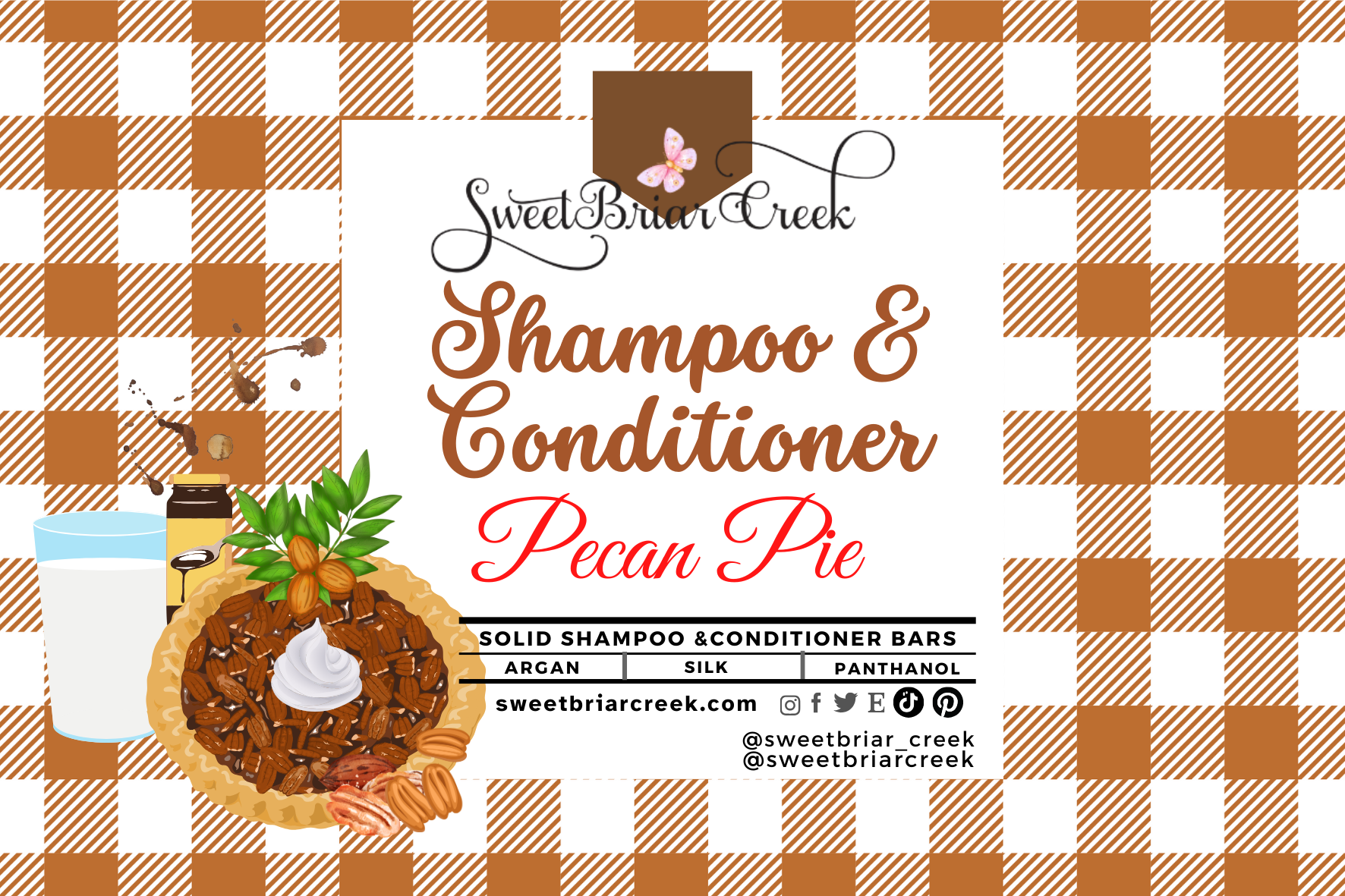 Pecan Pie Shampoo & Conditioner Bars