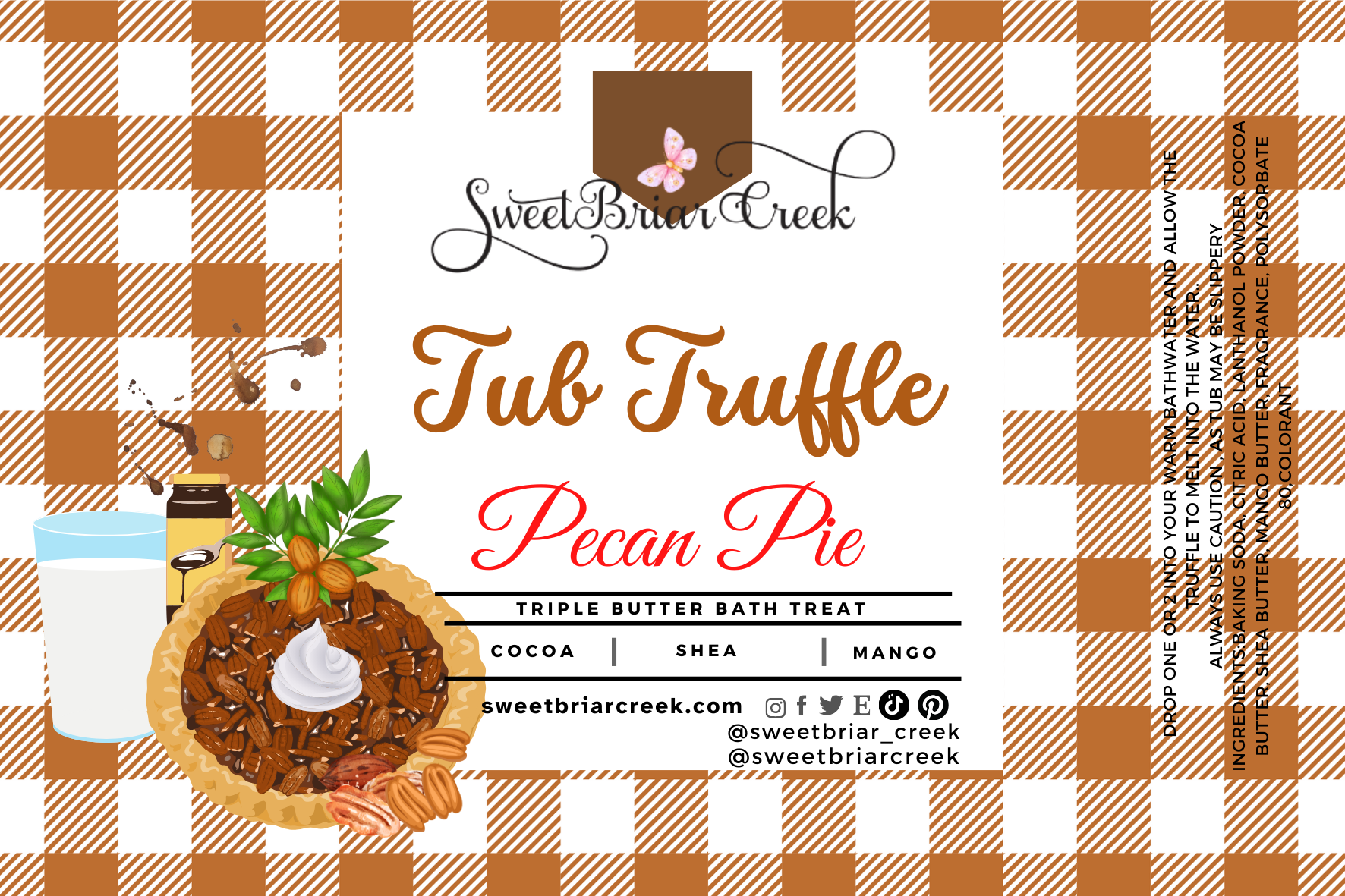 Pecan Pie Bath Butter Tub Truffles
