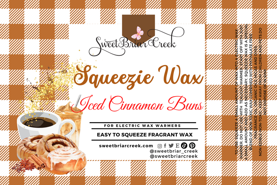 Iced Cinnamon Buns Squeezie Wax + Scoopable melts for Waxwarmer