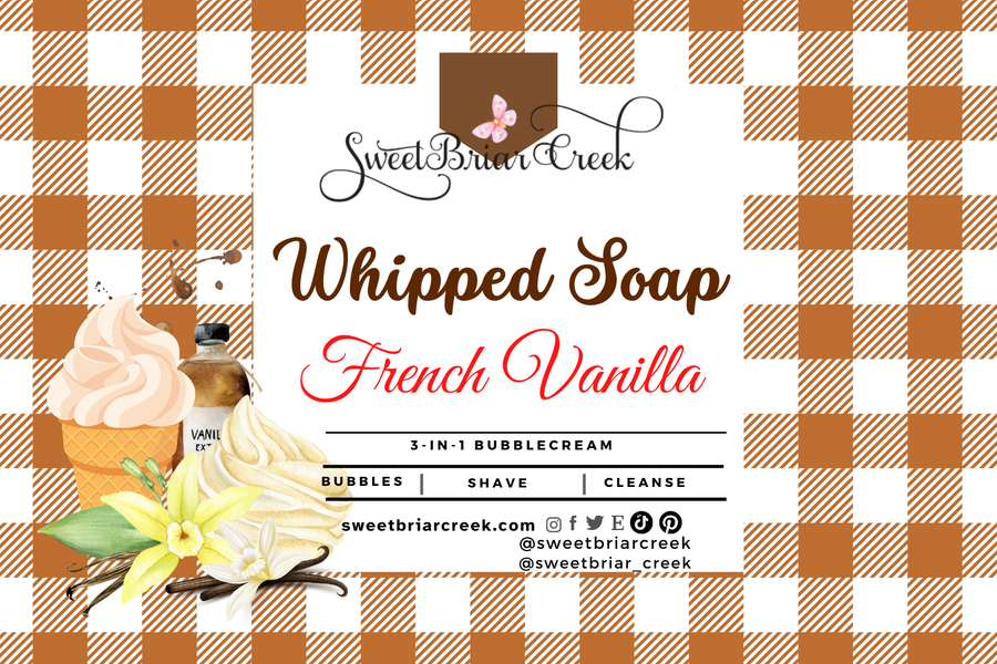 French Vanilla Whipped Soap & Shaving Cream