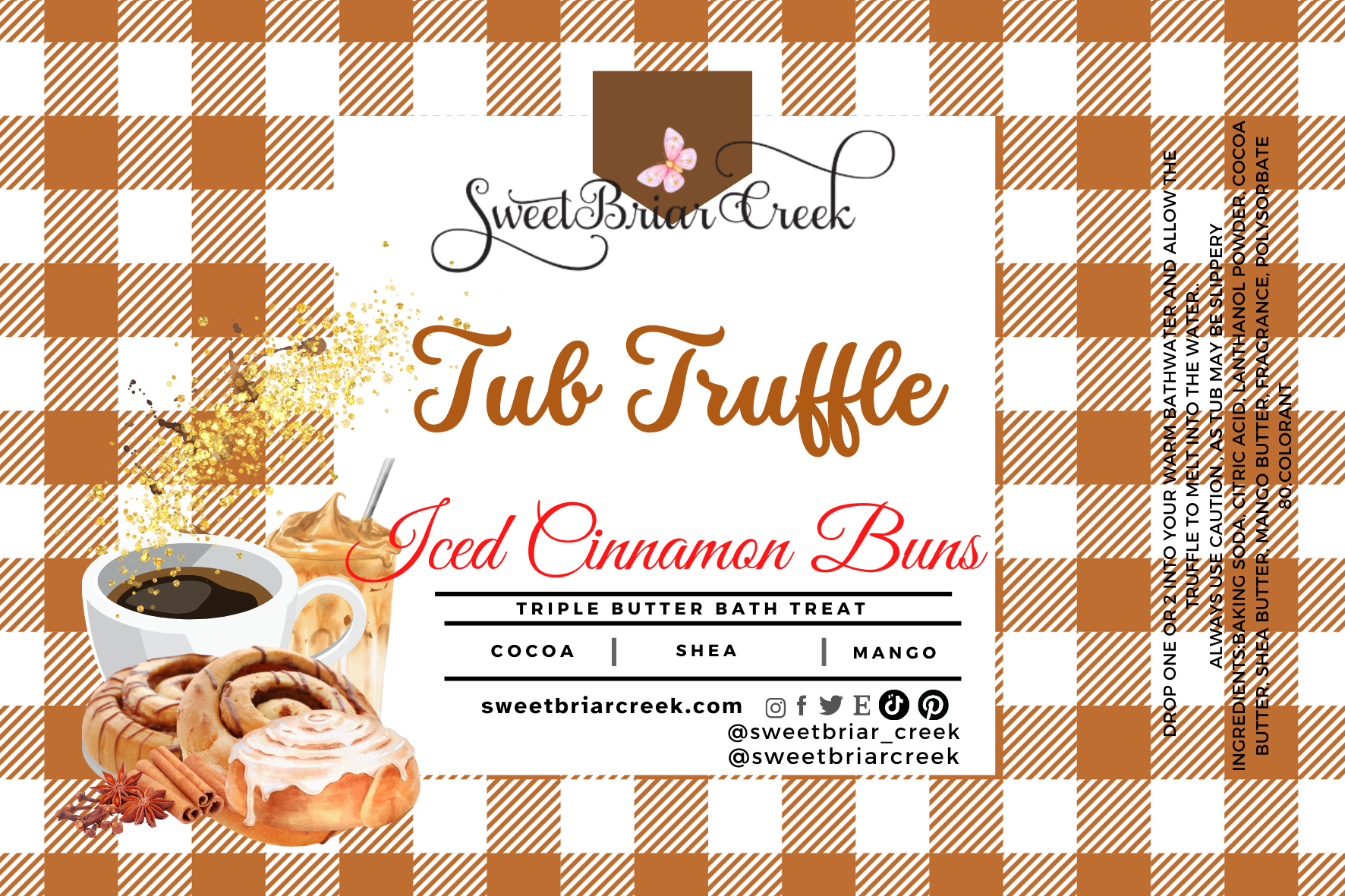 Cinnamon Buns Bath Butter Tub Truffles