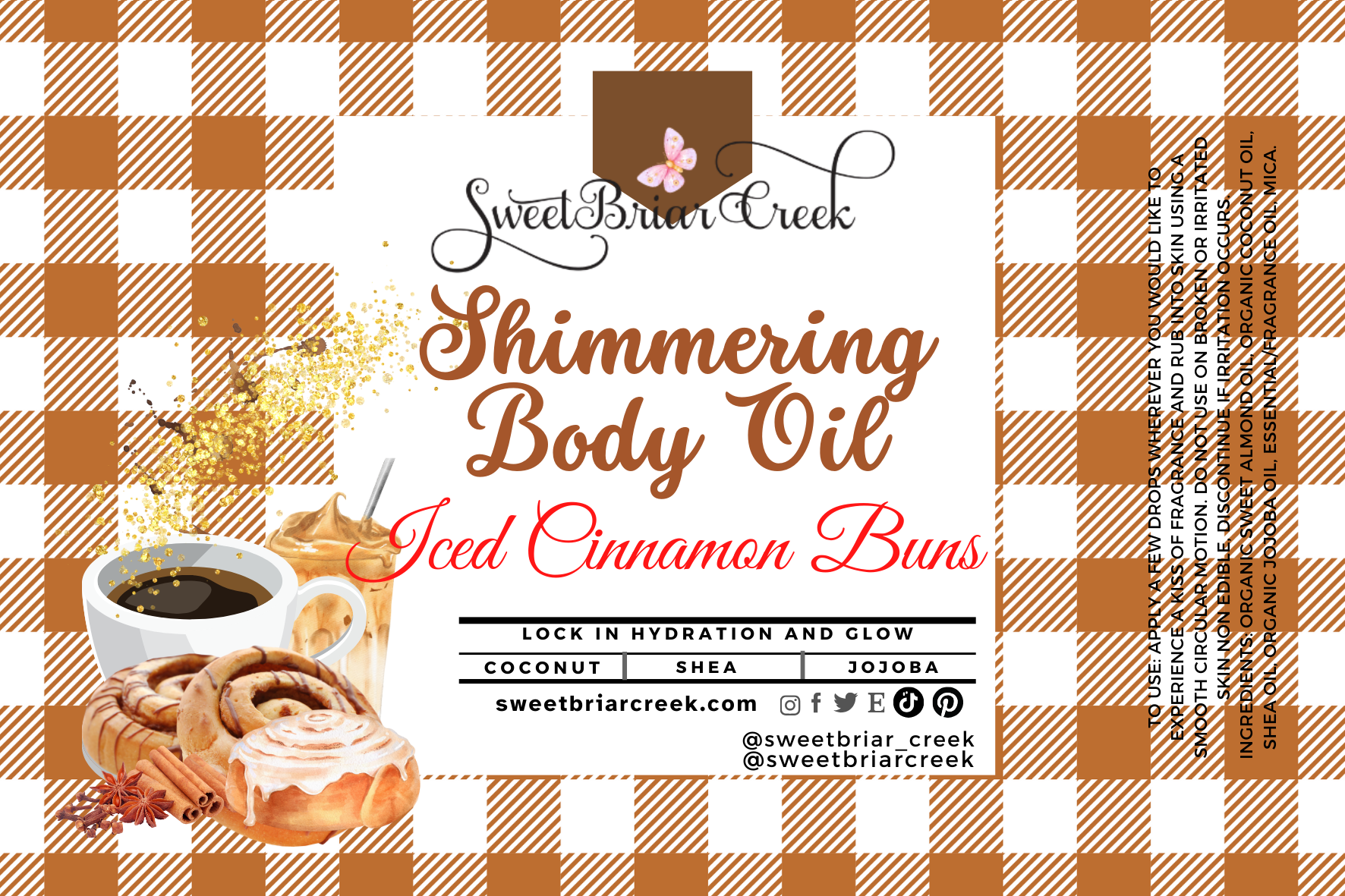 Iced Cinnamon Bun Shimmering Body Oil