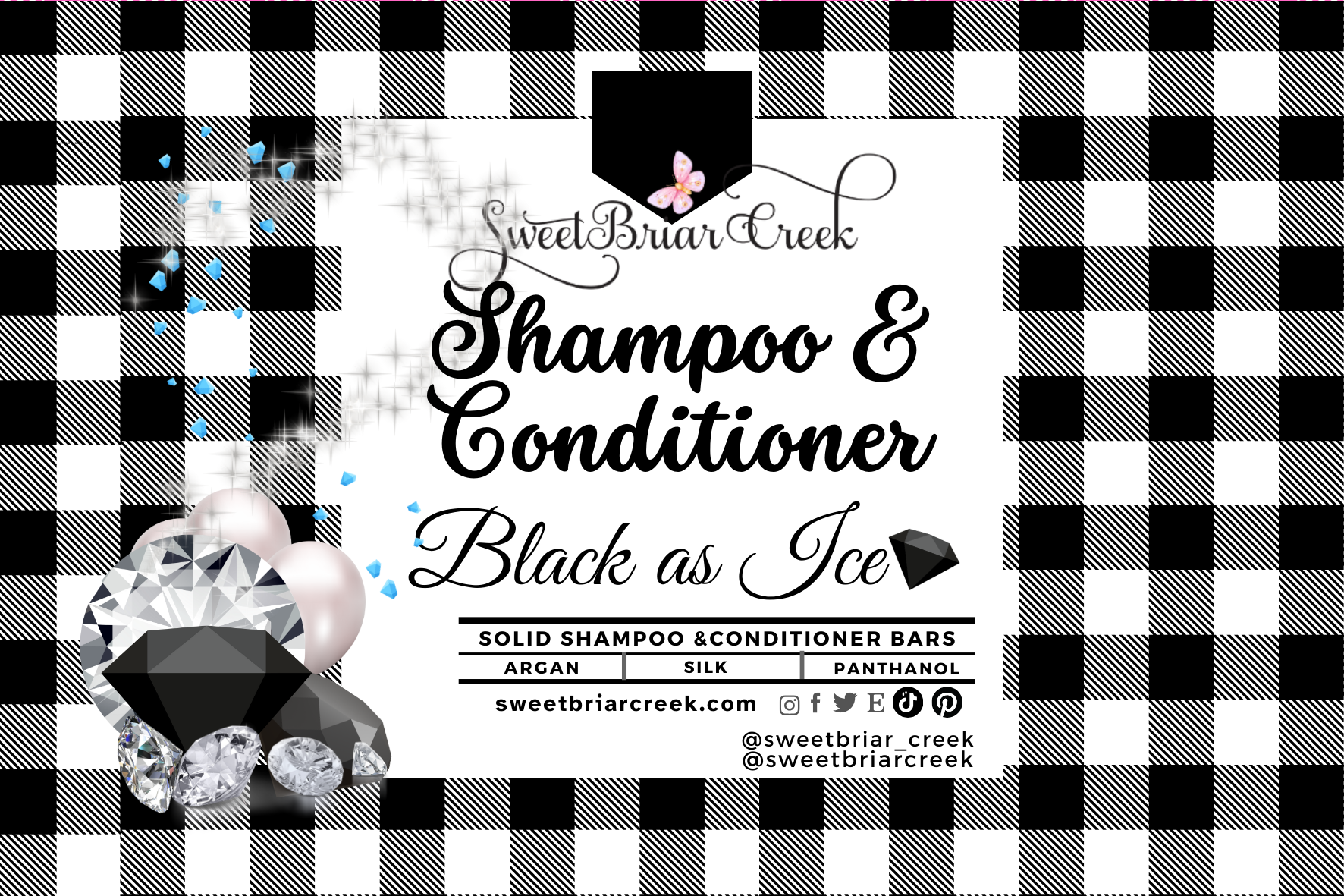 Black Ice Shampoo & Conditioner Bars