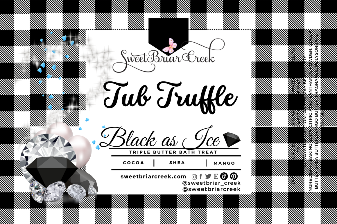 Black Ice Bath Butter Tub Truffles