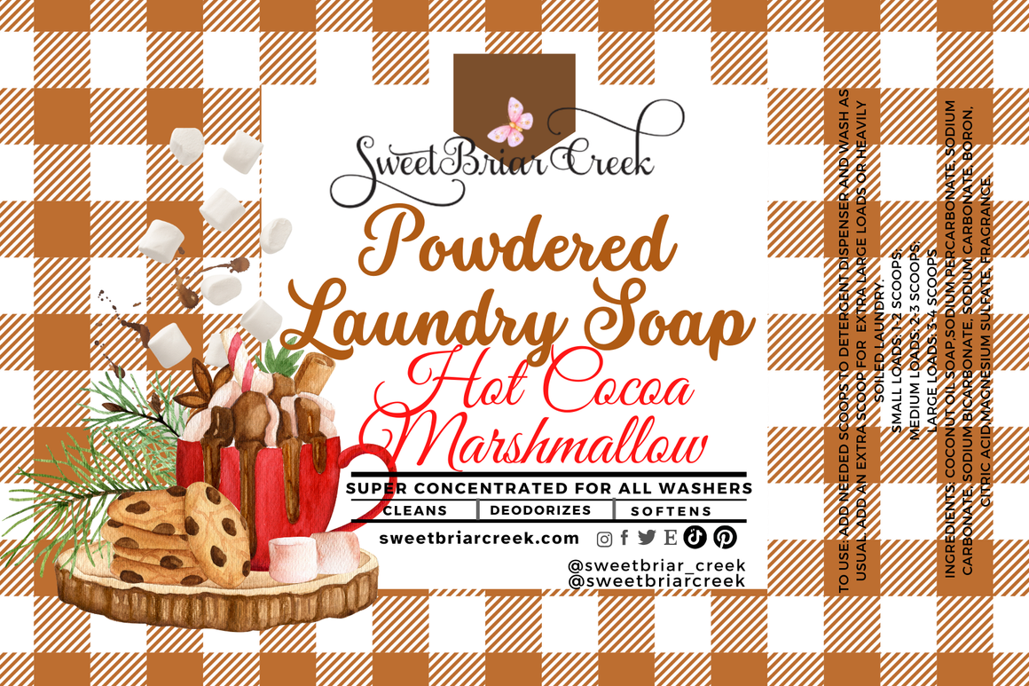 Hot Cocoa Marshmallow Powdered Laundry Soap