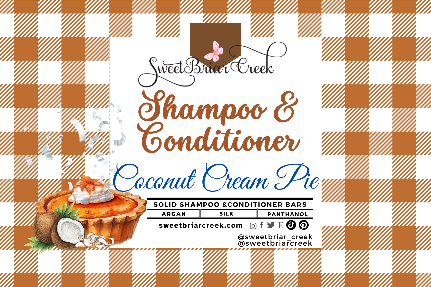 Coconut Cream Pie Shampoo & Conditioner Bars