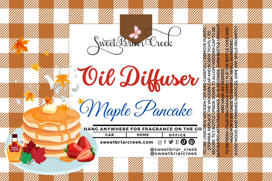 Maple Pancakes Hanging Car Diffuser & Refills