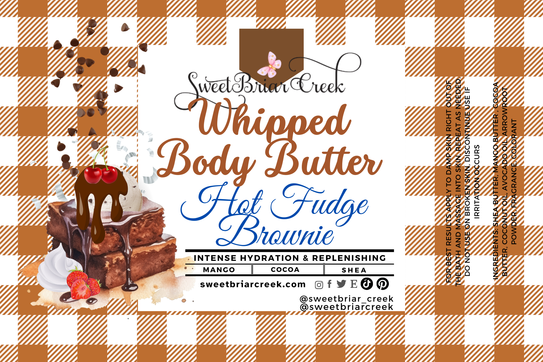 Hot Fudge Brownie Whipped Body Butter