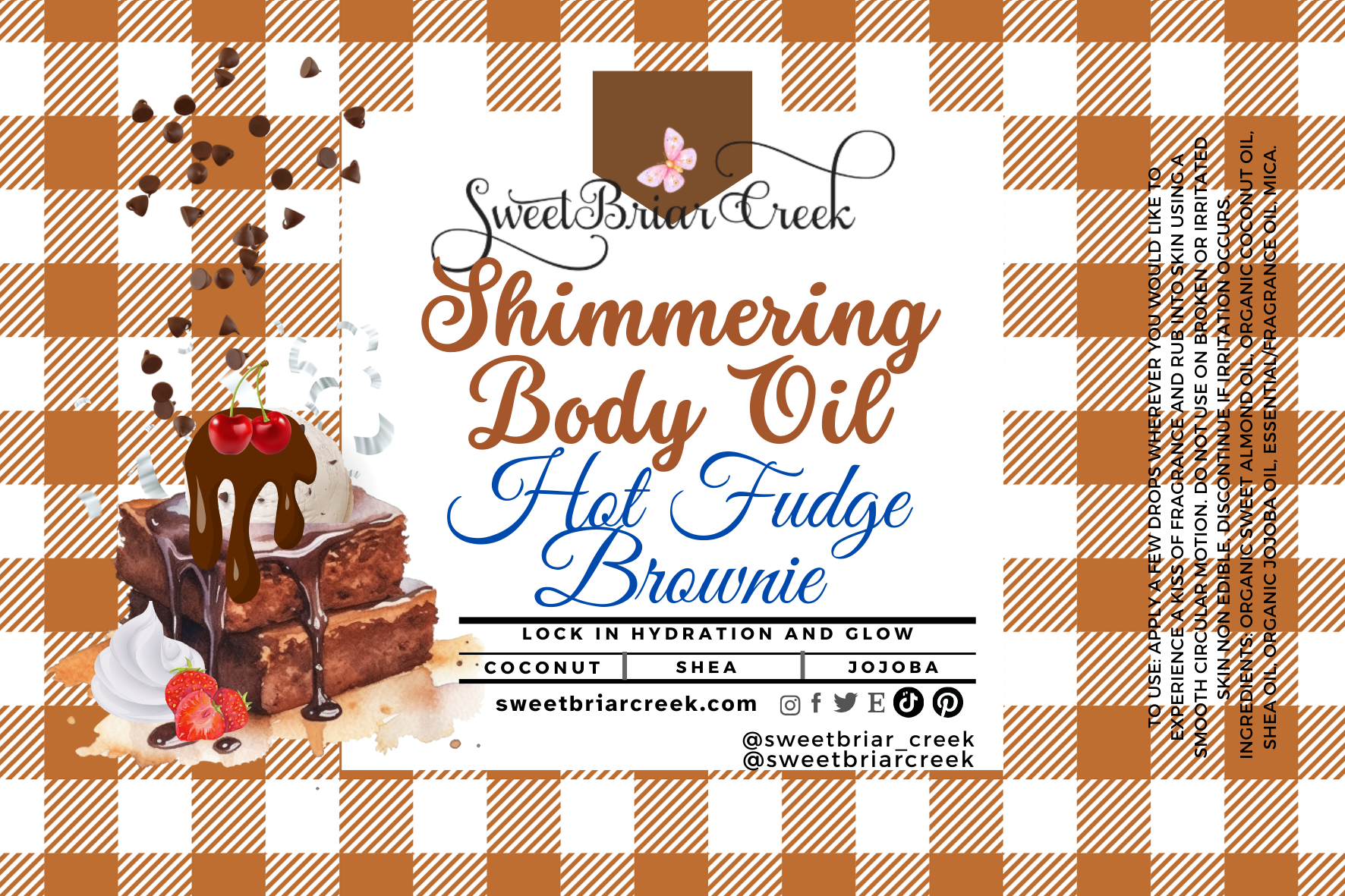 Hot Fudge Brownie Shimmering Body Oil