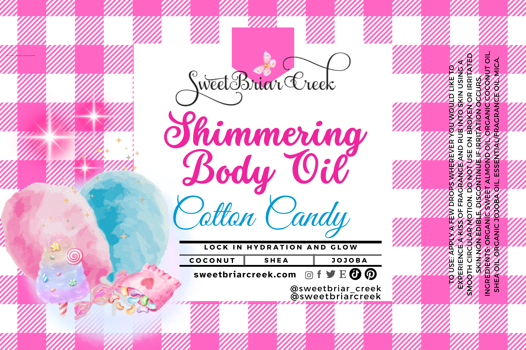 Cotton Candy Shimmering Body Oil